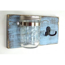 Mason Jar Decor boho industrial distressed chic wedding handmade Set hook+PINT   153123210297